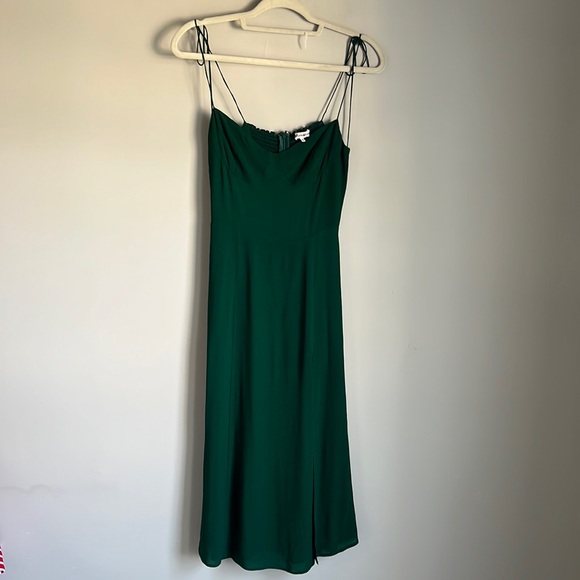 Reformation Juliette midi Dress Emerald - Picture 2 of 16